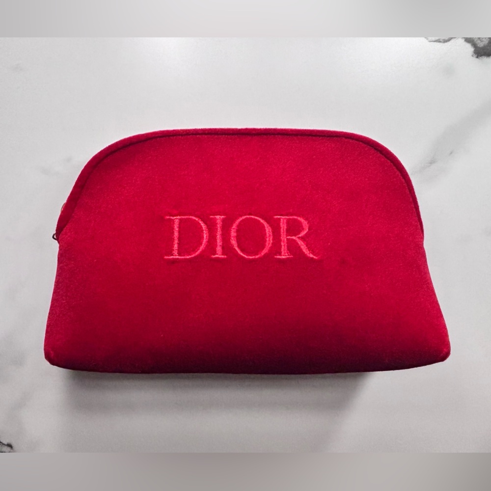 Dior Vibrant Red Makeup Bag